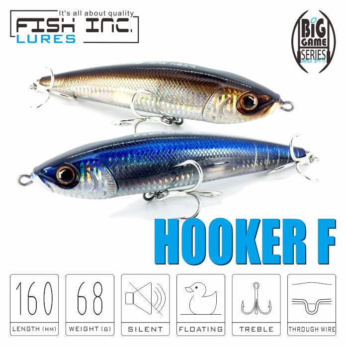 Fish Inc Hooker Stickbait Lure 110mm Saury