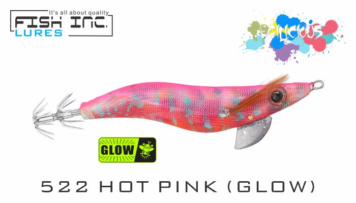 1x Squid Jig 3.0 Red Head Uv Glow Egi Jig Fishing Tackle Lure's